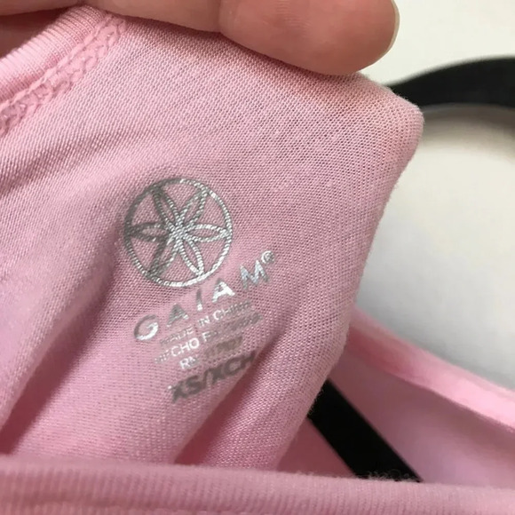 GAIAM pink nirvana drop shoulder yoga tunic - Picture 5 of 6